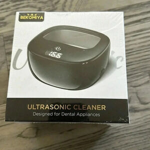 Ultrasonic cleaner for dental appliances jewelry toothbrush head and more